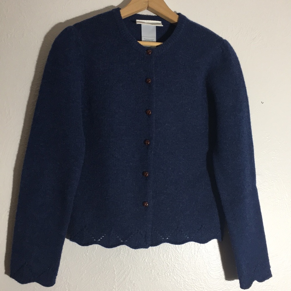Vintage Laura Ashley cardigan pure new wool